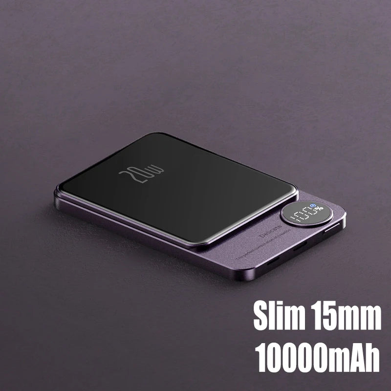 10000mAh Macsafe Magnetic Power Bank PD20W 15W Wireless Fast Charger External Auxiliary Battery Pack For Magsafe iPhone 15 14 13 - Image 16