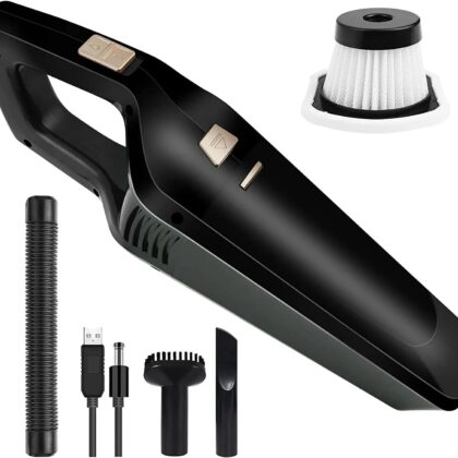 Handheld Vacuums Cordless, Powerful Handheld Hoover Vacuum Cleaner, Portable Lightweight Car Vacuums, 120W Wet & Dry Vacuum